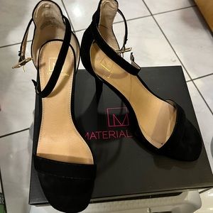 Material Girl black Blairer heels. Size 8M